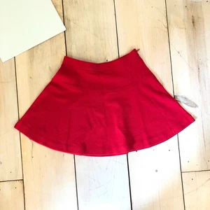 Crewcuts NWT Girl's Red Skater Skirt Ponte Side Zip Size 8 - Picture 1 of 9