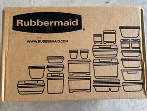 Rubbermaid Airtight 50 Piece Blue Plastic Food Storage Containers with Lids New - Picture 1 of 2