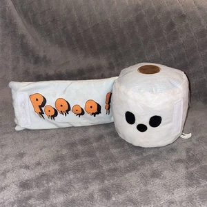 Bark Box Dog Toy TOILET PUPPER Poooo! Halloween Ghost Squeaker Fluff L 50+lbs - Picture 1 of 10
