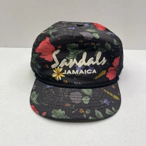 Sandalias De Colección Años 80 90 Jamaica Vacaciones Viaje Sombrero Gorra Snapback San Sol Floral - Imagen 1 de 5