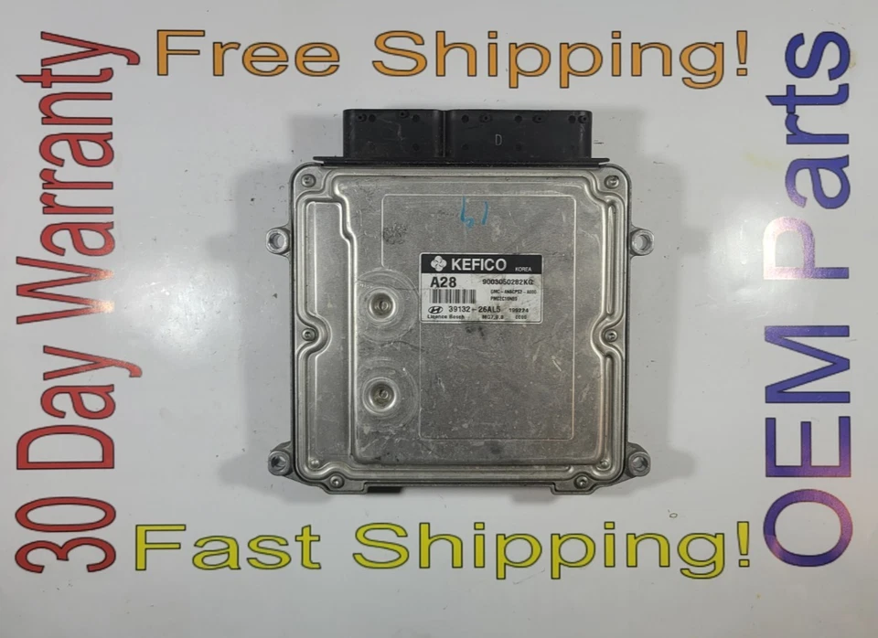 2010 Hyundai Accent 39132-26AL5 1.6L Engine Control Module ECM - Image 1 of 3