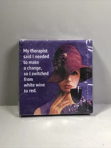 Therapist Joke, Funny Cocktail Napkins 20-Count - Picture 1 of 7