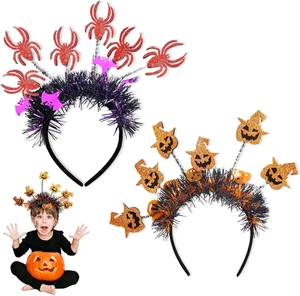 Cerchietto Halloween, Fasce Carino Con Ragno E Zucca, Cerchietti per Capelli, Fa - Foto 1 di 12