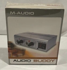 M-Audio Audio Buddy Dual Microphone Mic Preamp Direct Box (NEW!) - Picture 1 of 11