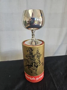 Falstaff Silver Plated Spanish Goblet Mid Century In Original Box - Picture 1 of 11