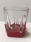 Makers Mark Cocktail Bar Glasses Whiskey Bourbon Red Wax Dipped 8 Oz