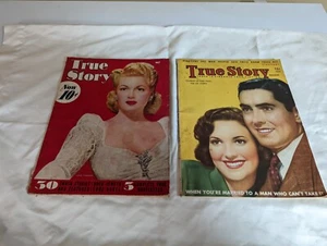 Vintage True Story Magazin Februar 1940 Mai 1942 Lana Turner Tyrone Powers - Bild 1 von 6