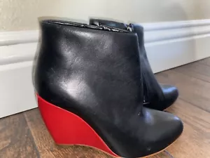 Rupert Sanderson Negro Rojo Botines Mujer 37 Italia - Imagen 1 de 8