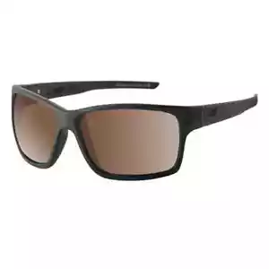 DIRTY DOG COSMIC 53713 POLARISED SUNGLASSES SATIN BLACK / BROWN - Picture 1 of 3