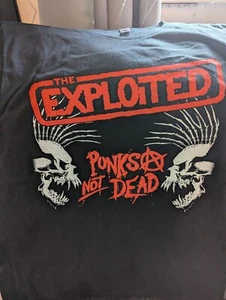OFICIAL EXPLOTADO - Punks not Dead Two Skulls - Negro - L - Imagen 1 de 1