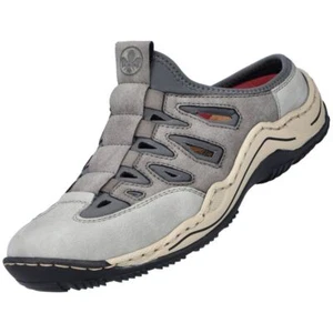 Zueco mujer Rieker Sabot gris L0559-40 confort plantilla intercambiable - Imagen 1 de 7
