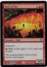 Wall of Fire *FOIL Uncommon* Magic MtG x1 Tenth 10th Edition SP SEE DESCRIPTION