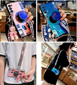 Coque caméra 3D Bling pour Samsung S24 S23 S22 S21 S20 S10 Plus Ultra FE Note 20 9 - Photo 1 sur 15