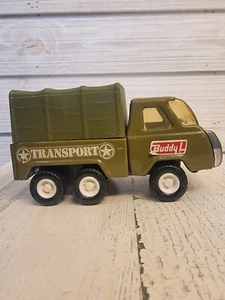 1970er Buddy L Transport Militär LKW gepresster Stahl Japan Top Zustand - Bild 1 von 6