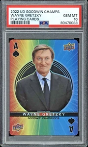 Wayne Gretzky 2022 UD Goodwin Champs “Playing Cards” PSA 10 Gem Mint (Pop 12) - Picture 1 of 2