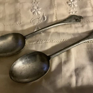 Cucharas antiguas marcadas JTS - Imagen 1 de 4
