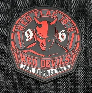 USAF 96th Bomb Squadron 96th BS B-52H Red Flag 16-2 PVC Patch - Picture 1 of 1