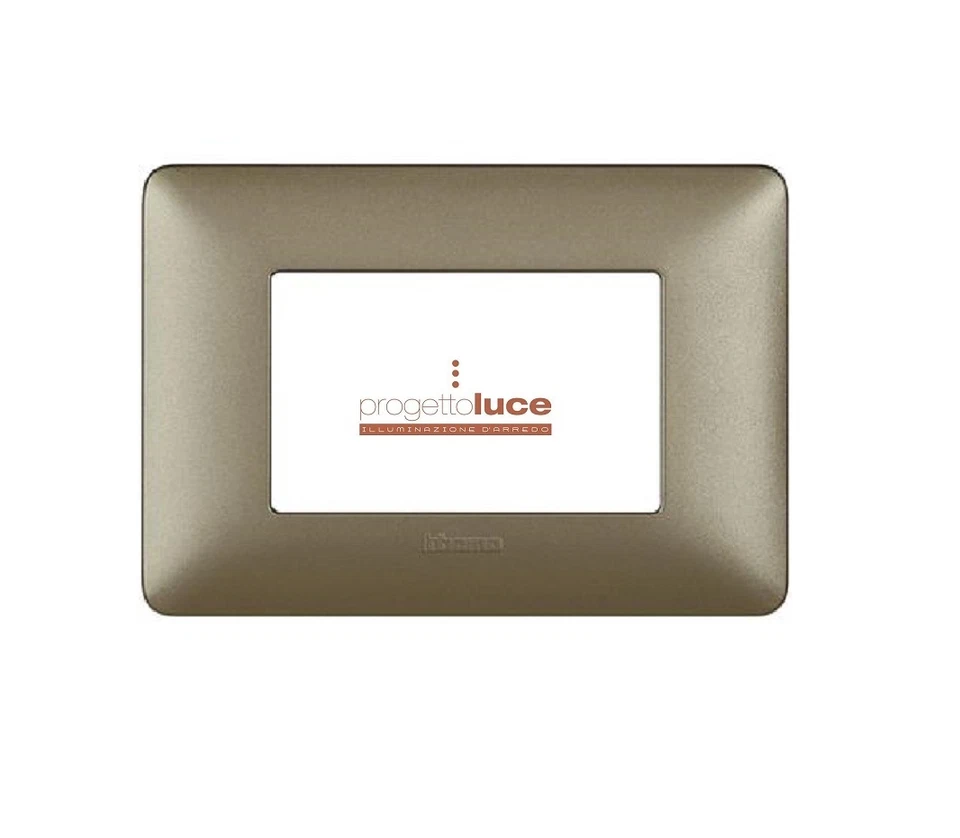 Placca Titanium 3 moduli matix Bticino Am4803mta