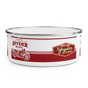 Can-Am Red Spyder Enamel Bowl - Picture 1 of 6