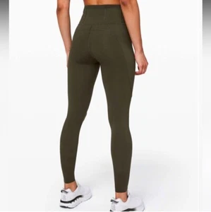 Lululemon Fast Free Tight 31" *Non-Reflective Dark Olive Size 6 - Picture 1 of 9