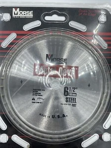 MK Morse 6-1/2”, 40T Carbide Tipped Metal Devil Saw Blade Cutting Steel Made USA - Picture 1 of 18
