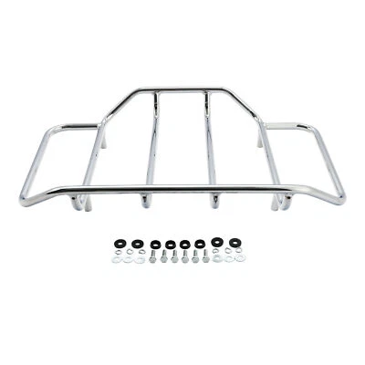 Chrome Luggage Top Rack Fit For Harley Touring Touring Road King Street Glide - Image 1 of 4