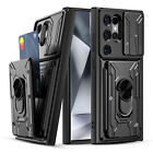 For Samsung Galaxy S24+ S24 Ultra 5G Case Stand Camera Lens Cover w/Card Pocket