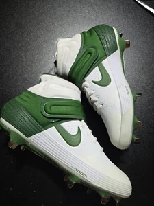 Nike Alpha Huarache Elite II Pro Mid CK0449-100 White Baseball Cleats Size 7.5 - Picture 1 of 6