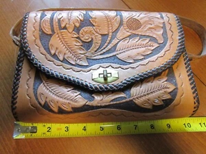 HANDGEMACHTE LEDER GELDBÖRSE - Bild 1 von 4