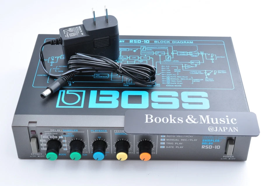 Boss RSD-10 Digital Sampler Delay con Adaptador Hecho en Japón Funciona 0908X1-5 Foto 1 de 4