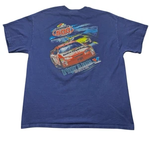 Vintage Nascar 2005 Daytona 500 Men's T-Shirt XL Blue Short Sleeve Double Side - Picture 1 of 10