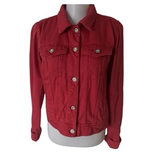Free People We The Free Rumors Cropped Jeansjacke Damen Small Rot - Bild 1 von 10