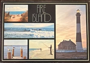 Vintage Fire Island Island New York NY Postkarte unbesendet - Bild 1 von 3