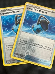 2x Capacious Bucket (156/192) SWSH: Rebel Clash - 2020 - Foil - NM - Pokemon TCG - Picture 1 of 3