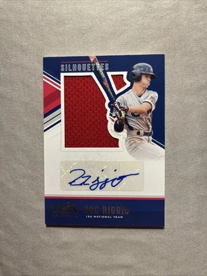 2018 USA Stars And Stripes Roc Riggio Patch Auto /149 Rockies - Image 1 of 2