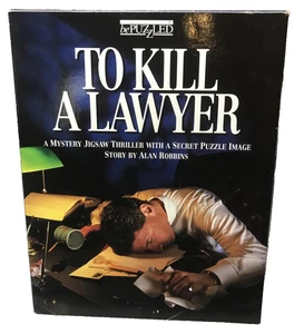 TO KILL A LAWYER MYSTERY STORY PUZZLE ALAN ROBBINS BEPUZZLED 500 PIECES 1993 - Picture 1 of 2