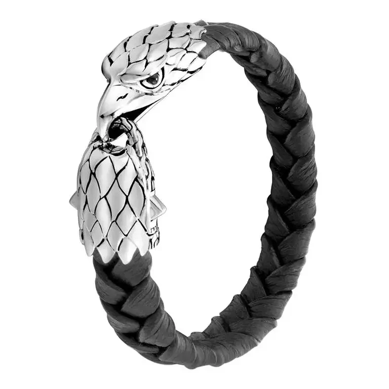 BRAZALETE CABEZA PLATA ÁGUILA LEYENDAS JOHN HARDY 100% AUTÉNTICO NUEVO PARA HOMBRE EE. UU. M Foto 1 de 1