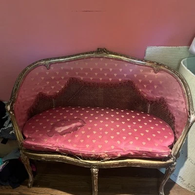 Antique Louis XVI Style Settee - Image 1 of 4