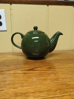 Tetera London Pottery Globe 4-6 tazas tetera porcelana fina verde oscuro Foto 1 de 4