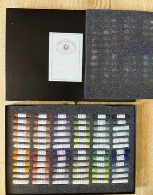 Vintage Unison Colour Soft Pastels -  72 Small Sticks - Made in England - Image 1 of 3