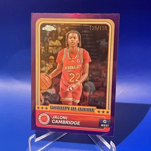 2024 Topps Chrome McDonald's All American Jaloni Cambridge Purple 135/150 - Picture 1 of 2