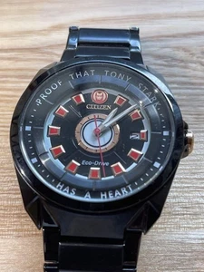 Citizen Marvel Iron Man Eco Drive Watch AW1017-58W Limited Edition - Picture 1 of 7