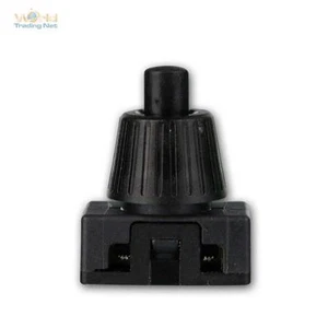 10er Set Druckschalter schwarz, 1-polig, EIN/AUS schaltend max. 230V/2A Schalter - Bild 1 von 4