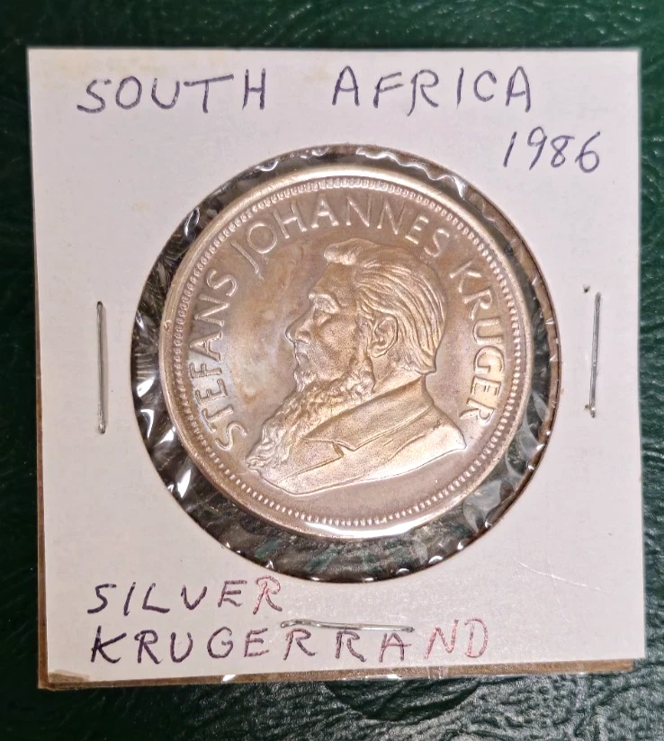 1986 S Africa Silver Krugerrand - BU - Very Lt Toning - .999 | eBay
