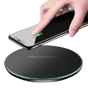 15W Max Wireless Fast Charging Pad for Samsung, iPhone, Android. Super Thin - Picture 1 of 4