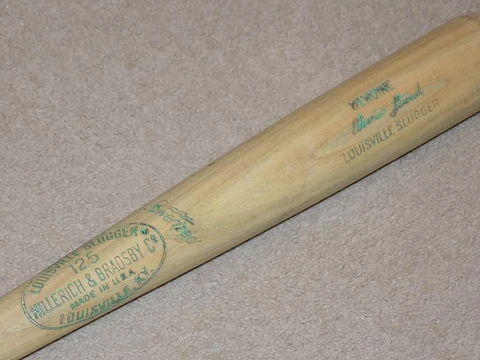 Ed Stroud H&B Game Used Bat Washington Senators White Sox Cover