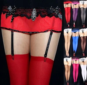 2 PAAR DICKE STRAPS STRÜMPFE 67 DEN versch. Farben  S-XL DER KLASSIKER !!! EU - Picture 1 of 19