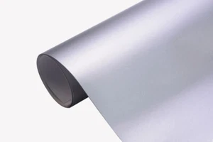 28,95€/m² Autofolie Chrom matt silber - 25 x 152cm selbstklebend Muster - Bild 1 von 1