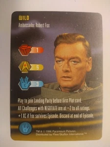 1996 Star Trek - The Card Game Challenge Ambassador Robert Fox NEW UNCIRCULATED - Picture 1 of 1