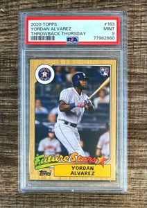 YORDAN ALVAREZ 2020 Topps Throwback Thursday Rookie Card RC PSA 9